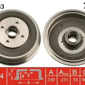 Nowy Bęben hamulcowy TRW DB4383