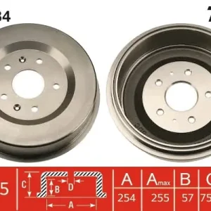Bęben hamulcowy TRW DB4384 Bestseller