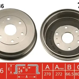 Bęben hamulcowy TRW DB4386 Zamów teraz