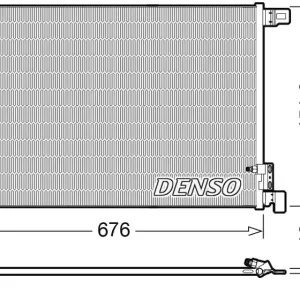 Dodaj do koszyka Skraplacz, klimatyzacja DENSO DCN02008