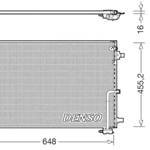 Niska cena Skraplacz, klimatyzacja DENSO DCN02042