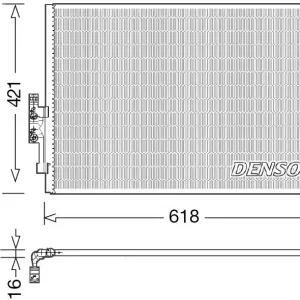 Dodaj do koszyka Skraplacz, klimatyzacja DENSO DCN05016