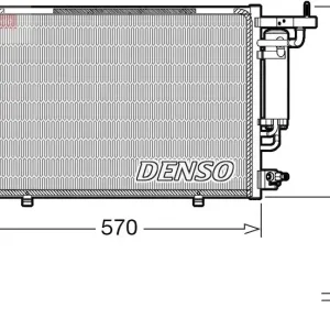 Skraplacz, klimatyzacja DENSO DCN10052 Bestseller