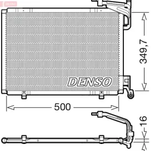 Hit sprzedaży Skraplacz, klimatyzacja DENSO DCN10055