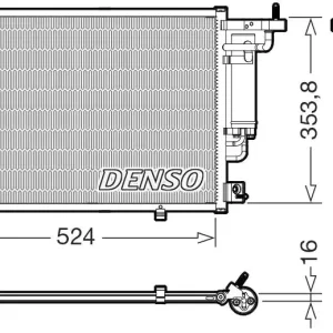 Skraplacz, klimatyzacja DENSO DCN10059 Premium