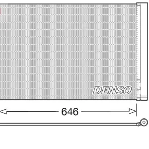 Dostępne od ręki Skraplacz, klimatyzacja DENSO DCN17027