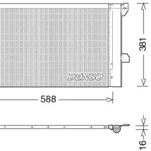 Skraplacz, klimatyzacja DENSO DCN20007 Popularny