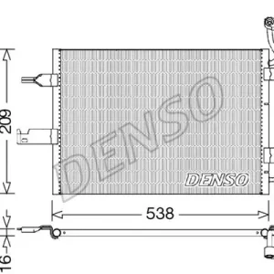 Wysoka jakość Skraplacz, klimatyzacja DENSO DCN20026