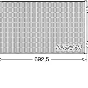 Łatwy zwrot Skraplacz, klimatyzacja DENSO DCN20047