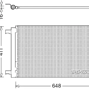 Skraplacz, klimatyzacja DENSO DCN21021 Dodaj do koszyka
