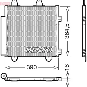Niska cena Skraplacz, klimatyzacja DENSO DCN21033