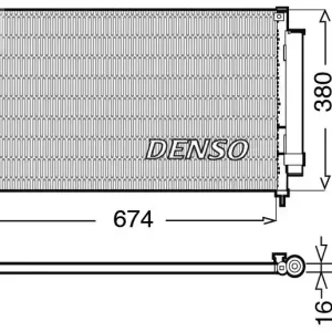 Darmowa dostawa Skraplacz, klimatyzacja DENSO DCN40014