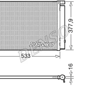 Wyjątkowa oferta Skraplacz, klimatyzacja DENSO DCN41018