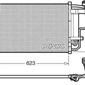 Darmowy zwrot Skraplacz, klimatyzacja DENSO DCN44007