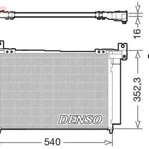 Nie przegap Skraplacz, klimatyzacja DENSO DCN44014