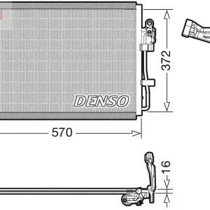 Skraplacz, klimatyzacja DENSO DCN44016 Bestseller