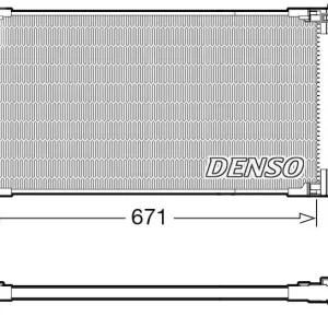 Łatwy zwrot Skraplacz, klimatyzacja DENSO DCN50114