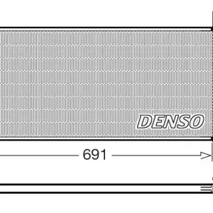 Darmowa dostawa Skraplacz, klimatyzacja DENSO DCN50124