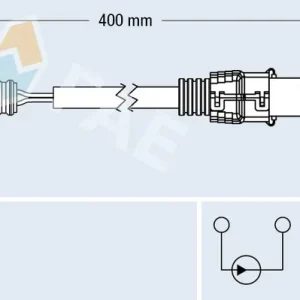 Łatwy zwrot Sonda lambda FAE 75639