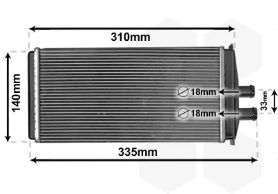 Wymiennik ciepła, ogrzewanie wnętrza VAN WEZEL 76006016 Niska cena