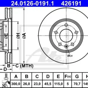 TARCZA HAM.PRZOD OPEL Szybka wysyłka