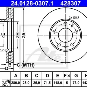 Tylko do końca tygodnia TARCZA HAM.PRZOD CITROEN