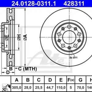 Ekspresowa dostawa TARCZA HAM.PRZOD
