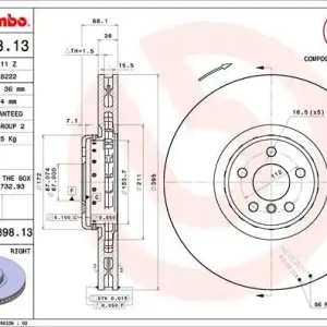 TARCZA HAMULCOWA PRZOD PRAWA Kup online