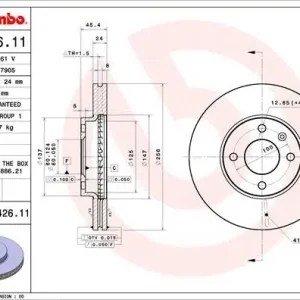 TARCZA HAMULCOWA PRZOD Do wyczerpania zapasów