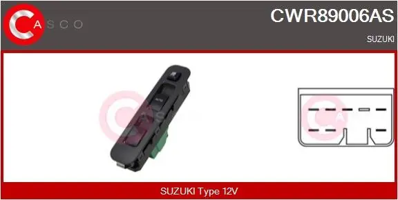 Rabat PRZELACZNIK PODNOSNIKA SZYBY L/P 7PIN